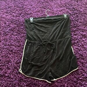 Fashion Nova Black Romper with White Trim